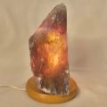 Maraba Amethyst Edelsteinlampe aus Brasilien, Amethyst Rohstein Lampe, Front poliert, N187