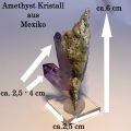 Amethyst Kristall Spitzen Natur belassen, Amethyst Veracruz Mexiko, N24