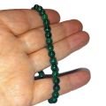 Malachit Perlarmband, Edelstein Kugeln ca.6 mm, Kugel-Armschmuck auf elastischem Faden