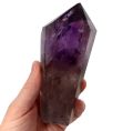 Amethyst Standspitze, Edelstein Spitze poliert, Therapiestein, Dekoration, Kristallspitze, N428