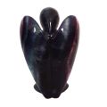 Regenbogen Fluorit XL Engel, schöner, dekorativer Schutzengel, Steinengel zur Dekoration, ca. 15 cm