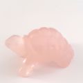 Schildkröte Rosenquarz, Edelstein-Tier-Figur, Schutztier, Glücksbringer, ca. 5 cm