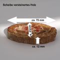 Holzscheibe versteinert, buntes versteinertes Holz, Edelstein Scheibe N82