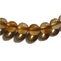 Citrin Perlen Armband, Edelstein Armschmuck, Stein Kugel-Armband, Kugel ca. 6mm