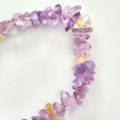 Ametrin Armband, Edelstein Armschmuck mit Ametrin Steinen auf elastischem Faden, Splitterarmband