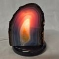 Edelsteinlampe Achat , Naturstein-Achatlampe für Wohn-und Schlafräume , Wintergarten,N217