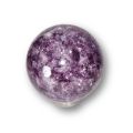 Lepidolith Kugel, Edelstein-Kugel mit besonders schöner Maserung, Steinkugel 55 mm Durchmesser, N297