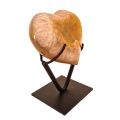 Achat Geoden Herz auf Ständer zur Dekoration, Edelstein Achatherz, N169