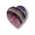Edelstein Herz Handschmeichler, Deko-Herz aus Regenbogen-Fluorit