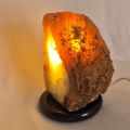 Edelsteinartikel, Achat Edelstein Lampe, Schönes Licht für Ihre Wohnräume, Einschlafhilfe N191