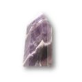 Chevron Amethyst Standspitze, polierte Dekospitze, Edelstein Dogtooth-Amethyst Spitze, N38