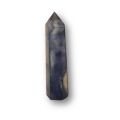 Fluorit blau Kristall Point, Edelstein Standspitze, Therapiestein, Heilsteinspitze, Turm-Obelisk N102