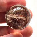 Rauchquarz Kugel klein, Edelstein Kristall Handschmeichler, ca. 23 mm Ø