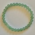 Aventurin-grün Perlenarmband, Edelstein Armband elastisch, Kugel-Durchmesser ca. 6 mm