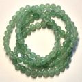 Aventurin-grün Perlenarmband, Edelstein Armband elastisch, Kugel-Durchmesser ca. 6 mm