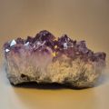 Amethyst Drusenstück helle Spitzen, Edelstein-Rohstein echt aus Brasilien, N603
