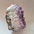 Amethyst Drusenstück helle Spitzen, Edelstein-Rohstein echt aus Brasilien, N603