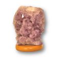 Amethyst-Lampe, Edelstein-Rohsteinlampe, helle Kristall Stein Leuchte komplett mit Elektrik, N330