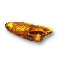 Bernstein-Anhänger – Unikat aus Litauen | gebohrter Amber Stein in unregelmäßiger Form, N677