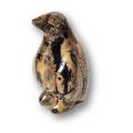 Pinguin Steintier Figur, Edelstein Jaspis, Höhe ca. 8 cm, Dekoration