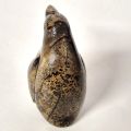 Pinguin Steintier Figur, Edelstein Jaspis, Höhe ca. 8 cm, Dekoration