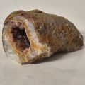 Achat-Geode stehend oder liegend, mit offener Höhle, Natur belassener Stein, N160