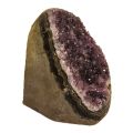 Amethyst Standobjekt, polierte Amethyst-Druse, kleine Edelstein Geode, ca.270-310g