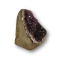 Amethyst Standobjekt, polierte Amethyst-Druse, kleine Edelstein Geode, ca.200-240g