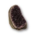 Amethyst Standobjekt, polierte Amethyst-Druse, kleine Edelstein Geode, ca.200-240g