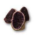 Amethyst Standobjekt, polierte Amethyst-Druse, kleine Edelstein Geode, ca.435-500g