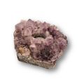 Echter Amethyst Naturstein mit wunderschöner, violetter Kristallstruktur, Kerzenhalter N119