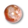 Karneol-Achat Edelsteinkugel, Edelstein Handschmeichler Ball, handliche Carneol Kugel mit offener Kristall Höhle, N136