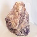 Großer Amethyst Rohstein aus Brasilien, Rohstein Standobjekt, Chevron Amethyst