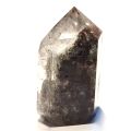 Gartenquarz Spitze, Garden Quartz Tower, Bergkristall mit Landschafts-Einschlüssen, Chloritquarz, Phantomquarz, N186