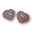 Rosenquarz Edelstein Herz – ca. 40-45 mm – Poliertes Herz – Handschmeichler – Deko & Meditation – Geschenkidee