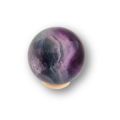 Edelstein-Kugel Regenbogen-Fluorit, Steinkugel mit Aufstellring aus Holz, Dekokugel, Meditation, N215