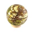 Opal-grün Deko- Kugel, Edelsteinkugel aus Madagaskar mit Aufstellring Holz, Ball-Steinkugel N161