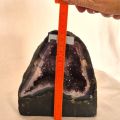 Amethyst Geode, Kapelle, klassische Amethyst Druse mit violetten, kleinen Kristall-Spitzen, N190
