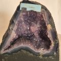 Amethyst Geode, Kapelle, klassische Amethyst Druse mit violetten, kleinen Kristall-Spitzen, N190