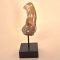 NEU! Achatgeode mit Metallständer – echter Achat- Geode aus Brasilien – dekorative Naturstein-Deko – Unikat – Geschenkidee N170