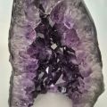 Amethyst Druse aus Brasilien – Dunkle Amethyst Kristallspitzen, Naturbelassene Geode, N220