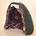 Amethyst Druse aus Brasilien – Dunkle Amethyst Kristallspitzen, Naturbelassene kleine Geode, N135