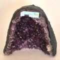 Amethyst Druse aus Brasilien – Dunkle Amethyst Kristallspitzen, Naturbelassene kleine Geode, N135