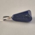 Lapis Lazuli Stein Ketten-Anhänger, Lapislazuli mit Silber Öse, Echter Edelstein Dreieckform (N-004)