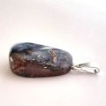 Boulder Opal Kettenanhänger mit Silber Öse – Naturbelassener Opal Schmuckanhänger, N544