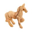 Pferd Steinfigur, Speckstein hell-beige Perde Skulptur, ca. 6 cm, Specksteintier