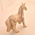 Pferd Steinfigur, Speckstein hell-beige Perde Skulptur, ca. 6 cm, Specksteintier