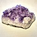 Amethyst Edelstein Drusenstück,Amethyst mit Calcit, Kristall Naturstein Geode echter Naturstein N620