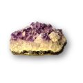 Amethyst Edelstein Drusenstück,Amethyst mit Calcit, Kristall Naturstein Geode echter Naturstein N620