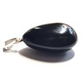 Regenbogen Obsidian Anhänger, Tropfen Edelsteinanhänger 925 Silber, polierter Steinanhänger, Edelsteinschmuck